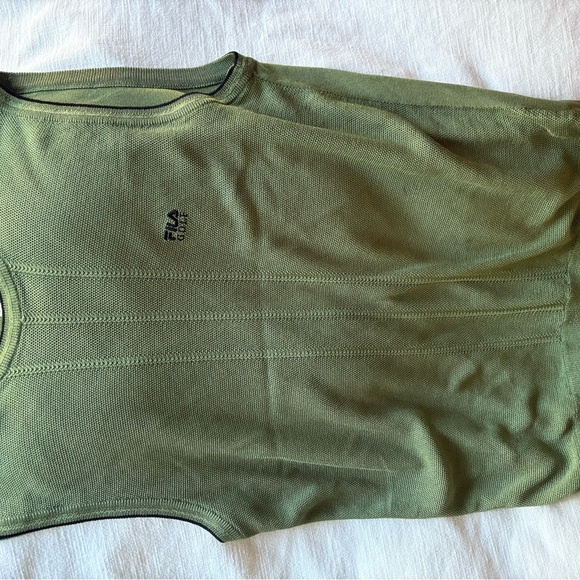 Vintage Fila Golf Italy green sweater Vest - Picture 3 of 7